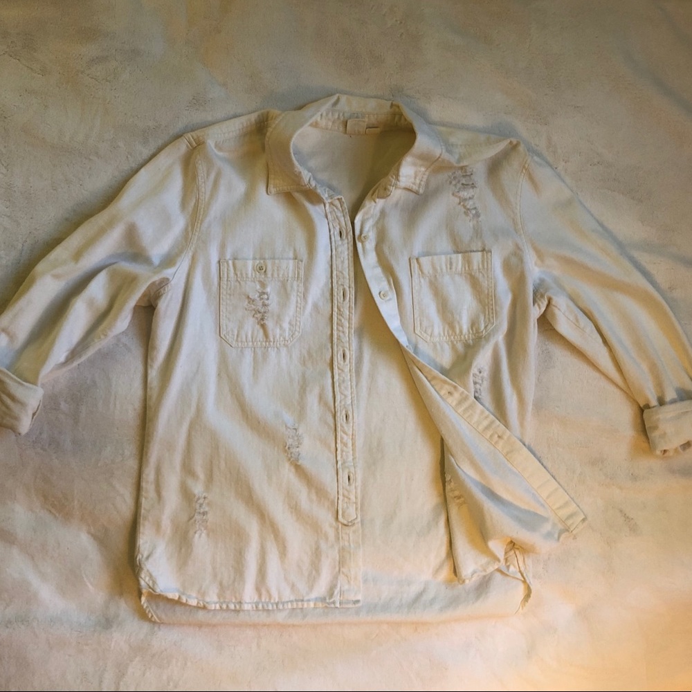 Distressed button down - Picture 5 of 6